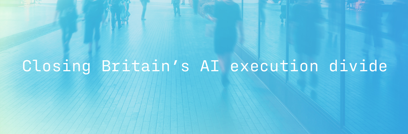Britain's AI execution divide visualisation
