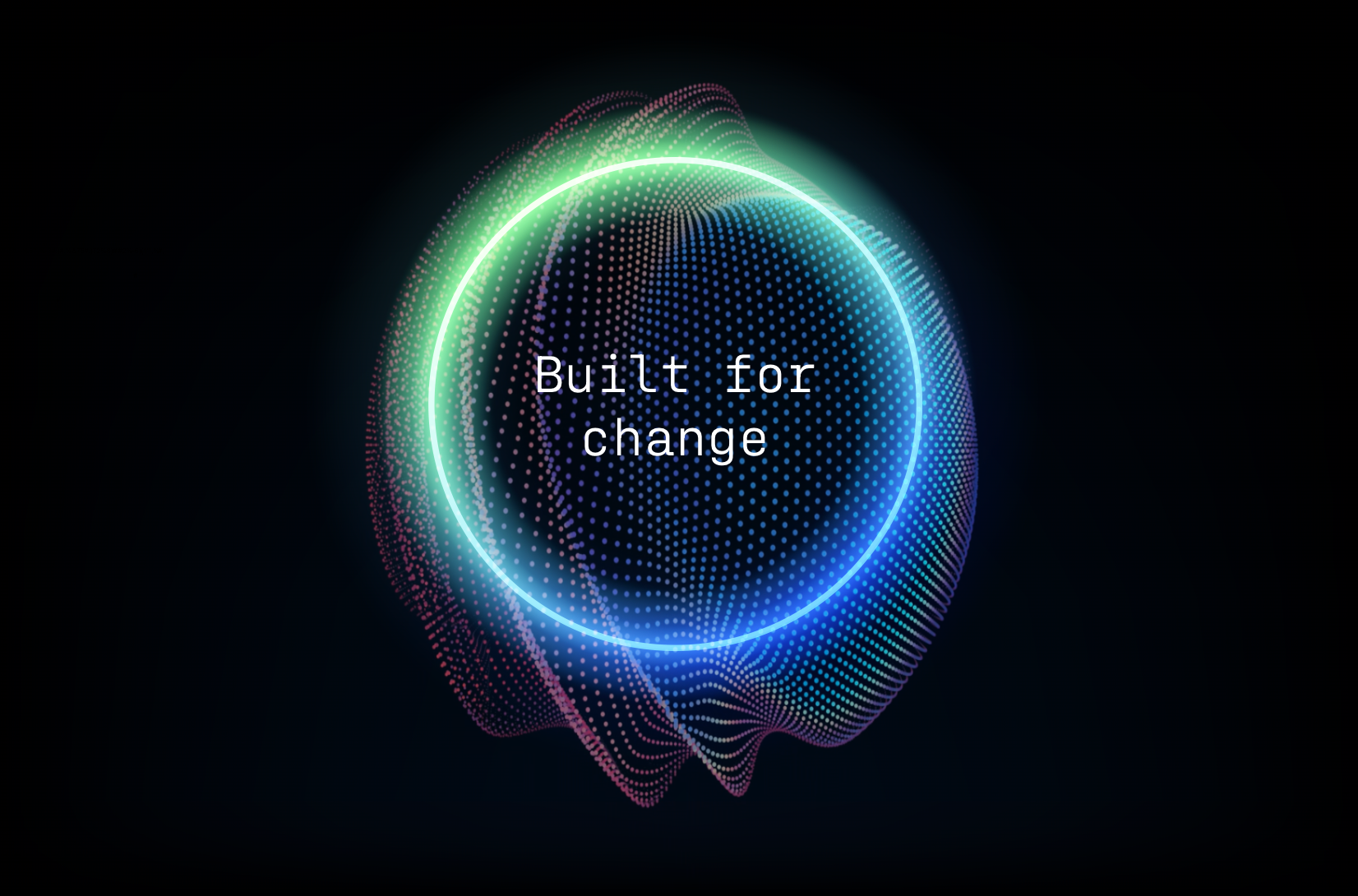 Futuristic digital sphere